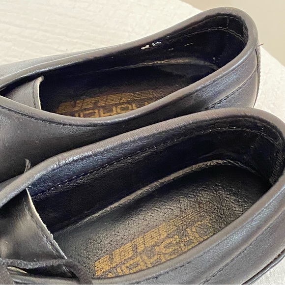 Florsheim Idlers Black Soft Leather Slip-On Lace-Up Loafers Men's sized 10B - Picture 8 of 14